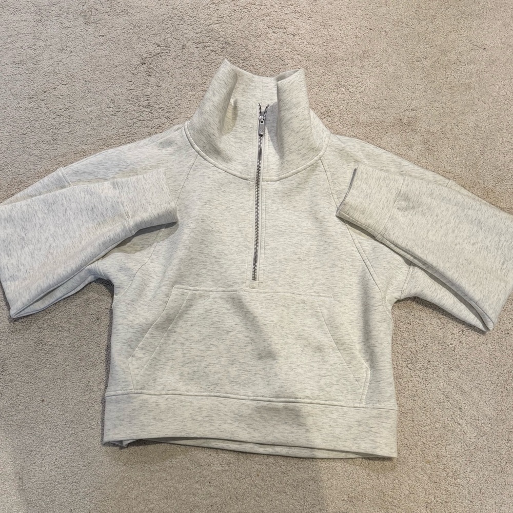 CALIA Women's Soft Scuba Mock Neck 1/4 Zip - Picture 3 of 7